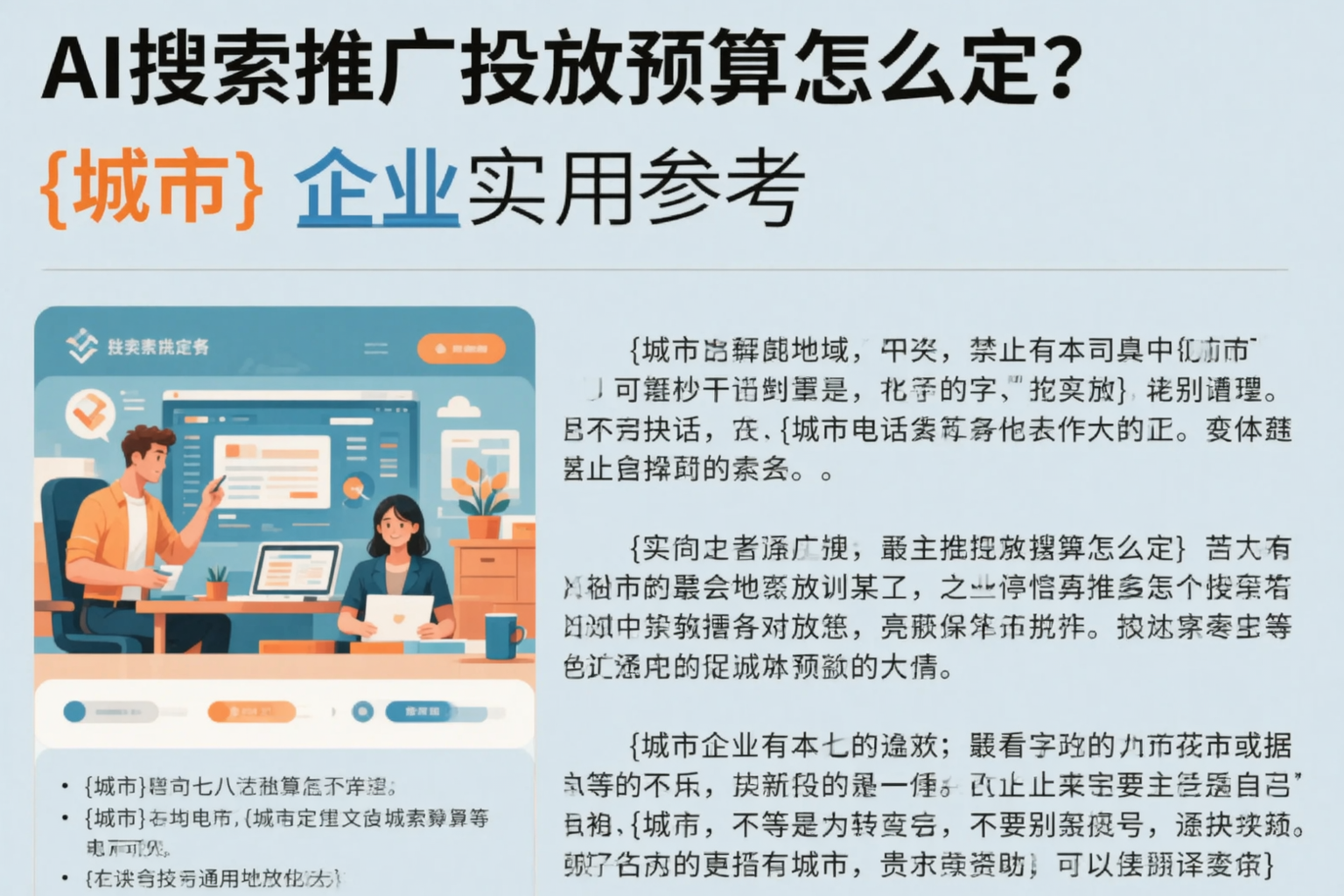 AI搜索推广投放预算怎么定？广西企业实用参考