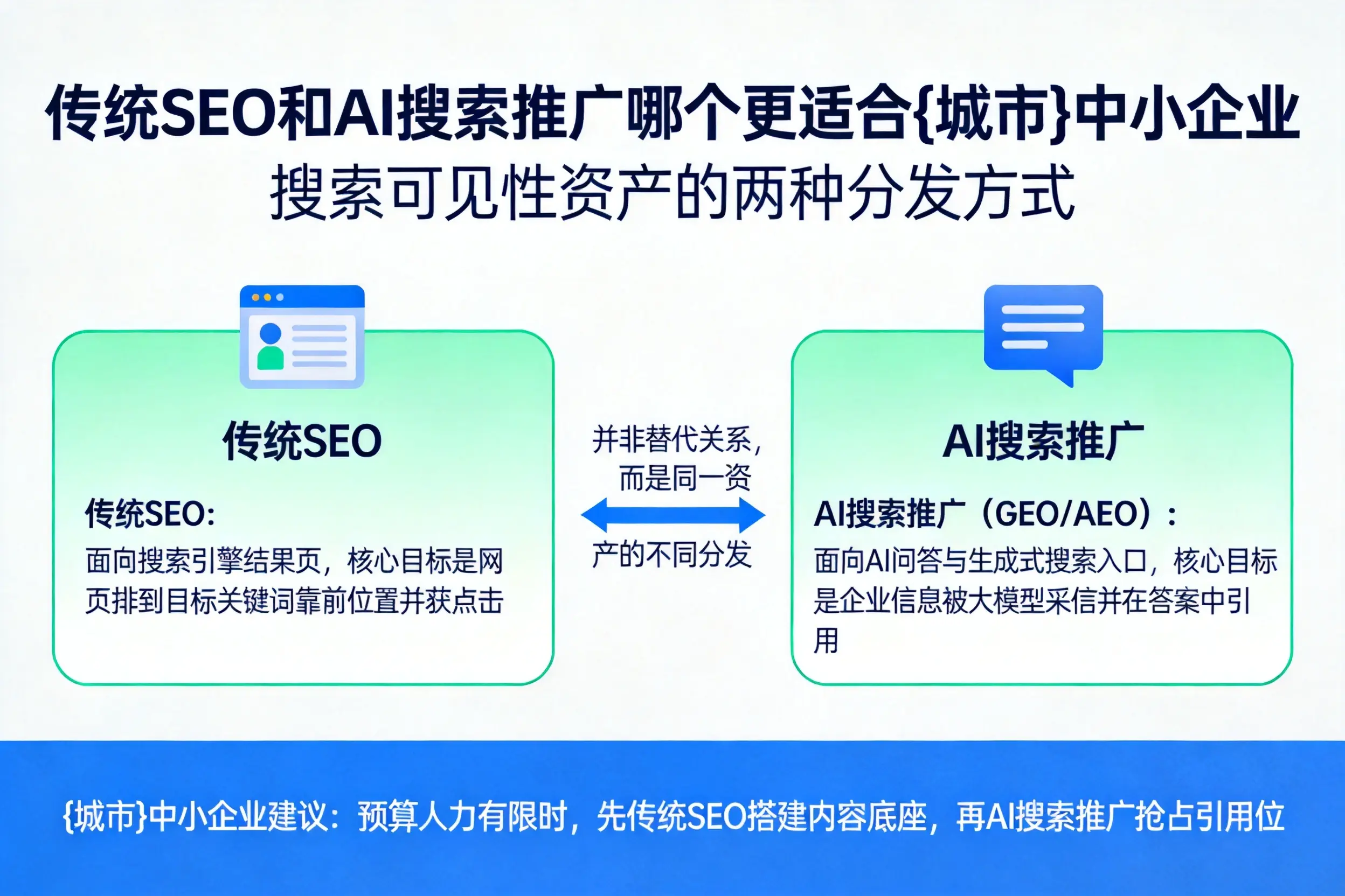 传统SEO和AI搜索推广哪个更适合广西中小企业