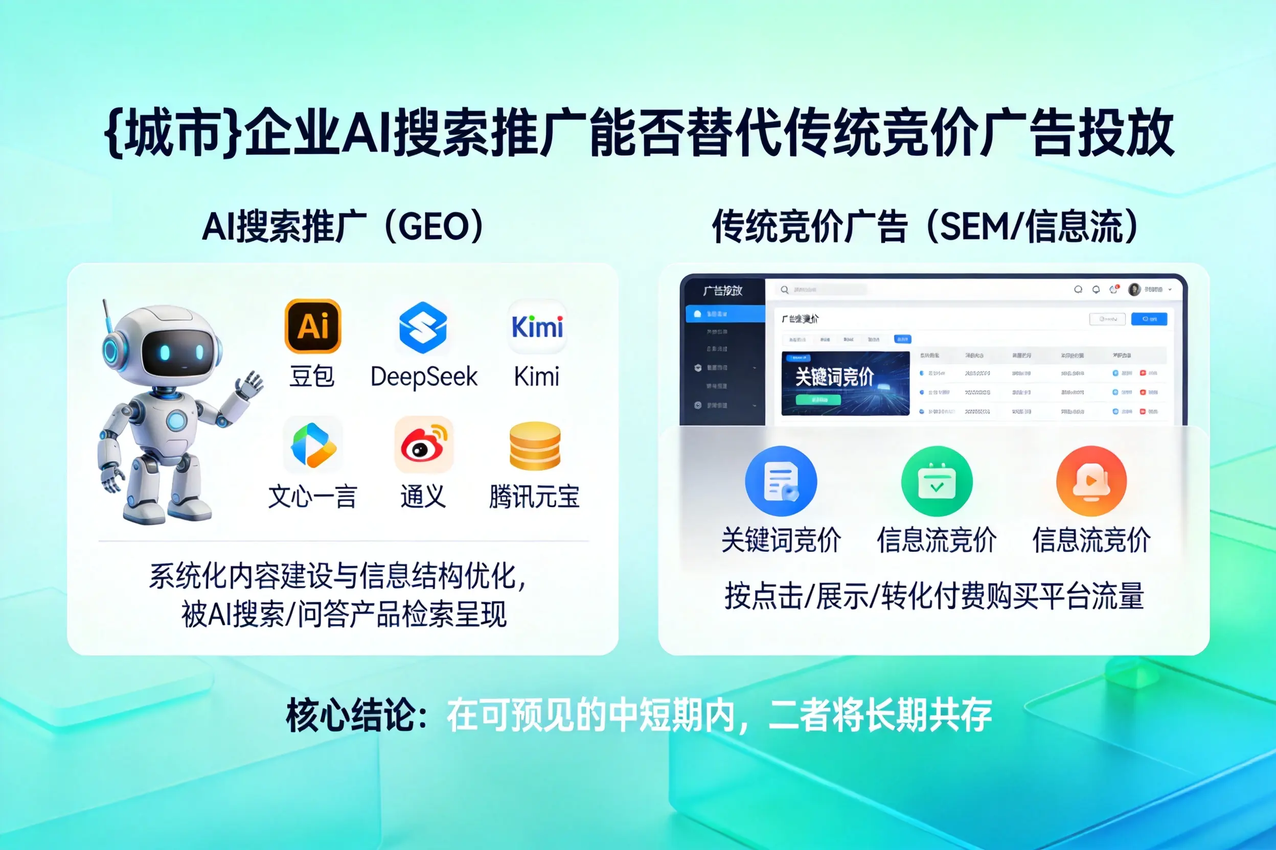 广西企业AI搜索推广能否替代传统竞价广告投放
