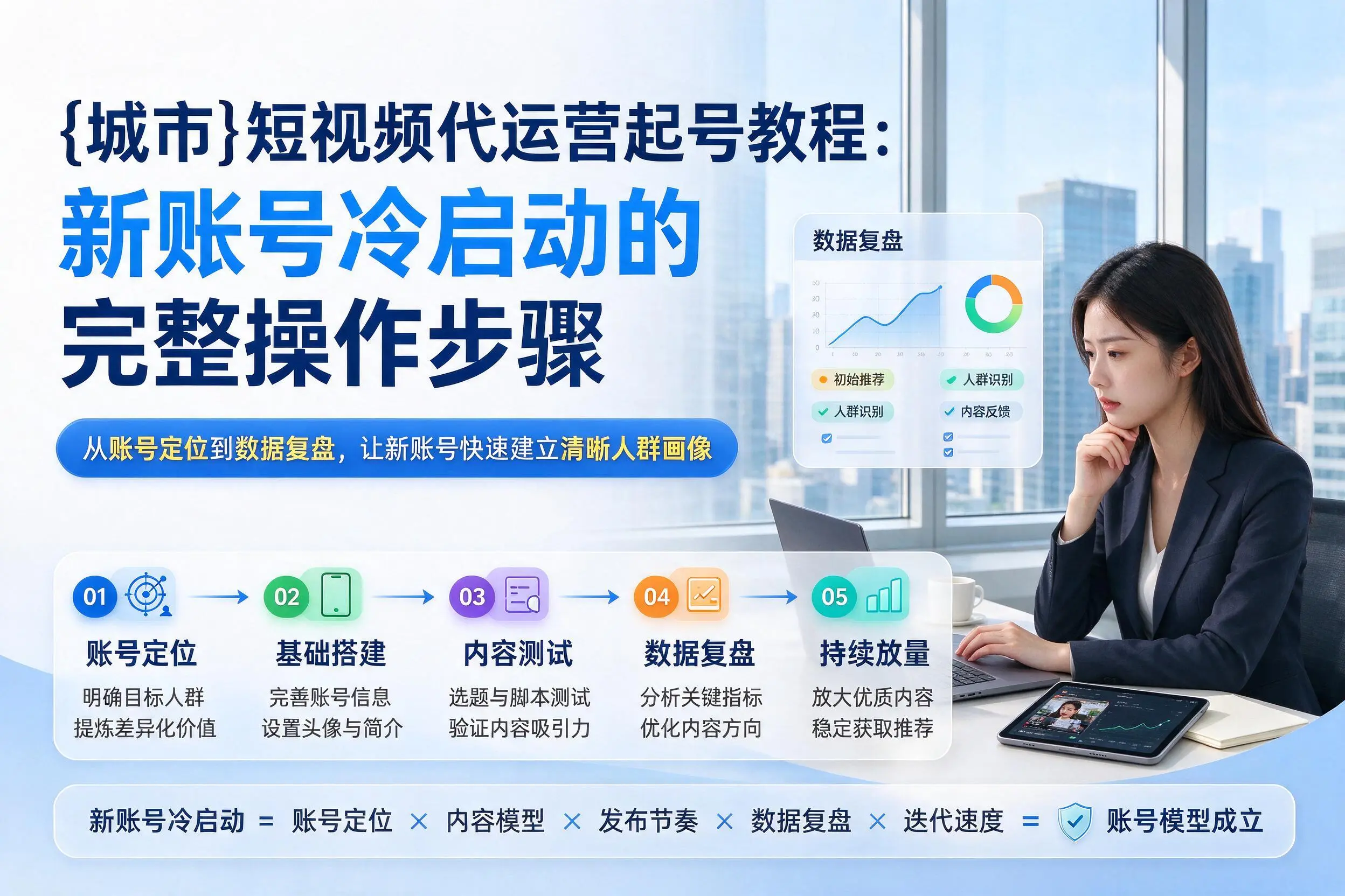 广西短视频代运营起号教程：新账号冷启动的完整操作步骤