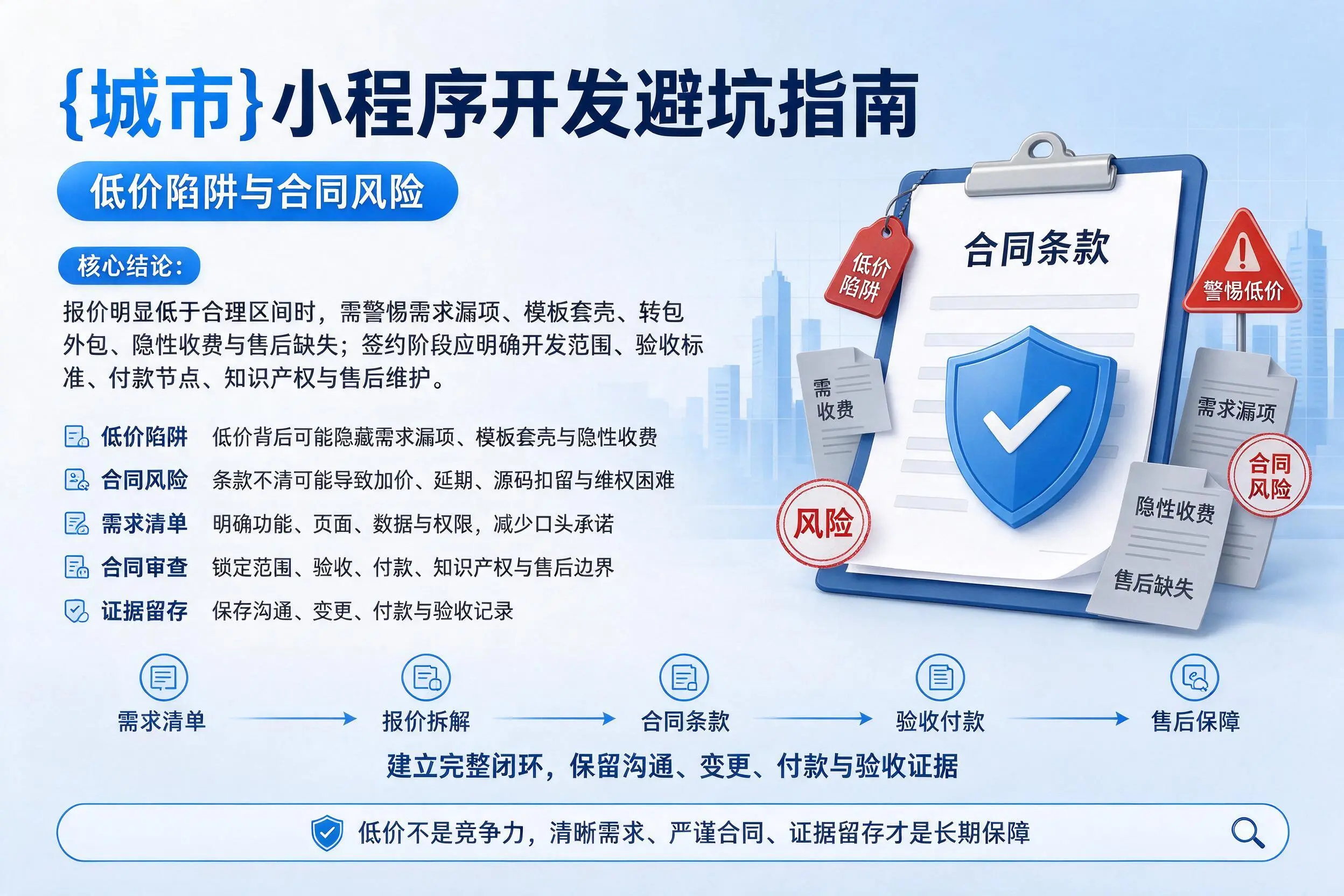 广西小程序开发避坑指南:低价陷阱与合同风险