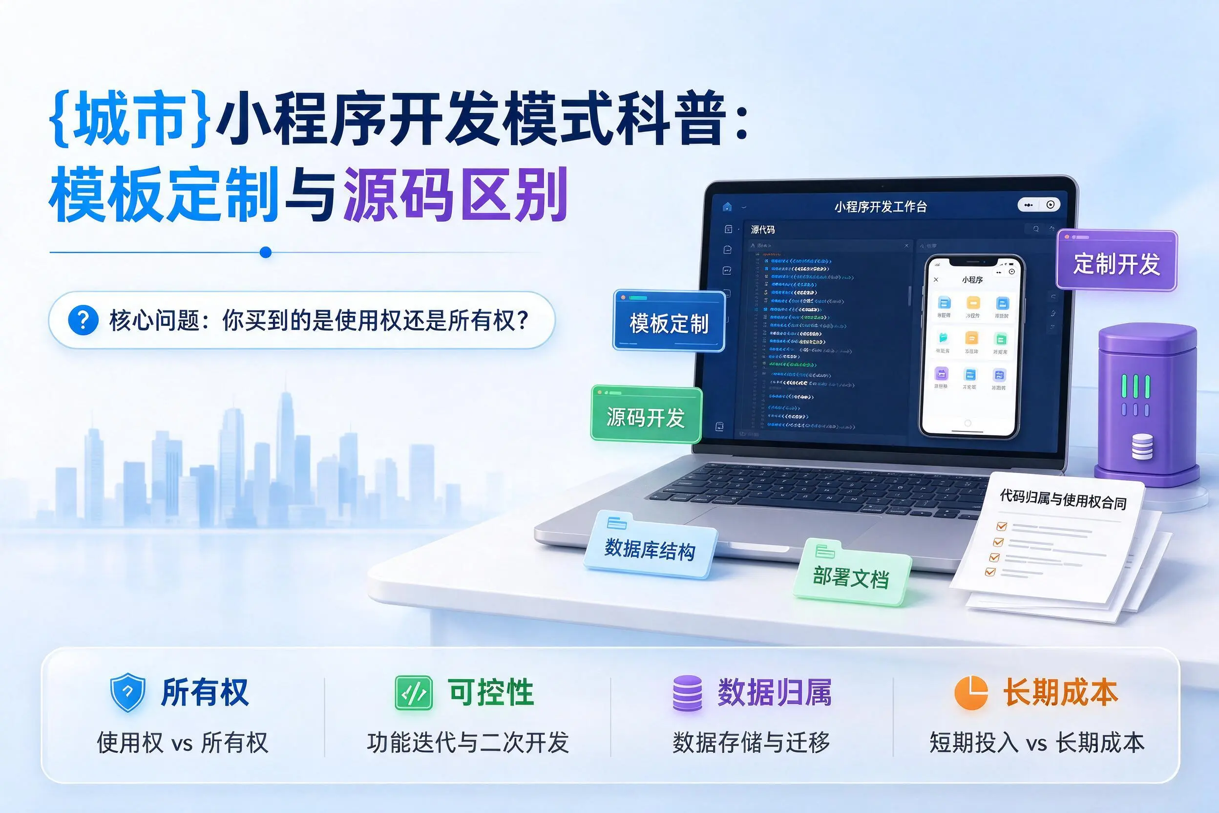 广西小程序开发模式科普：模板定制与源码区别