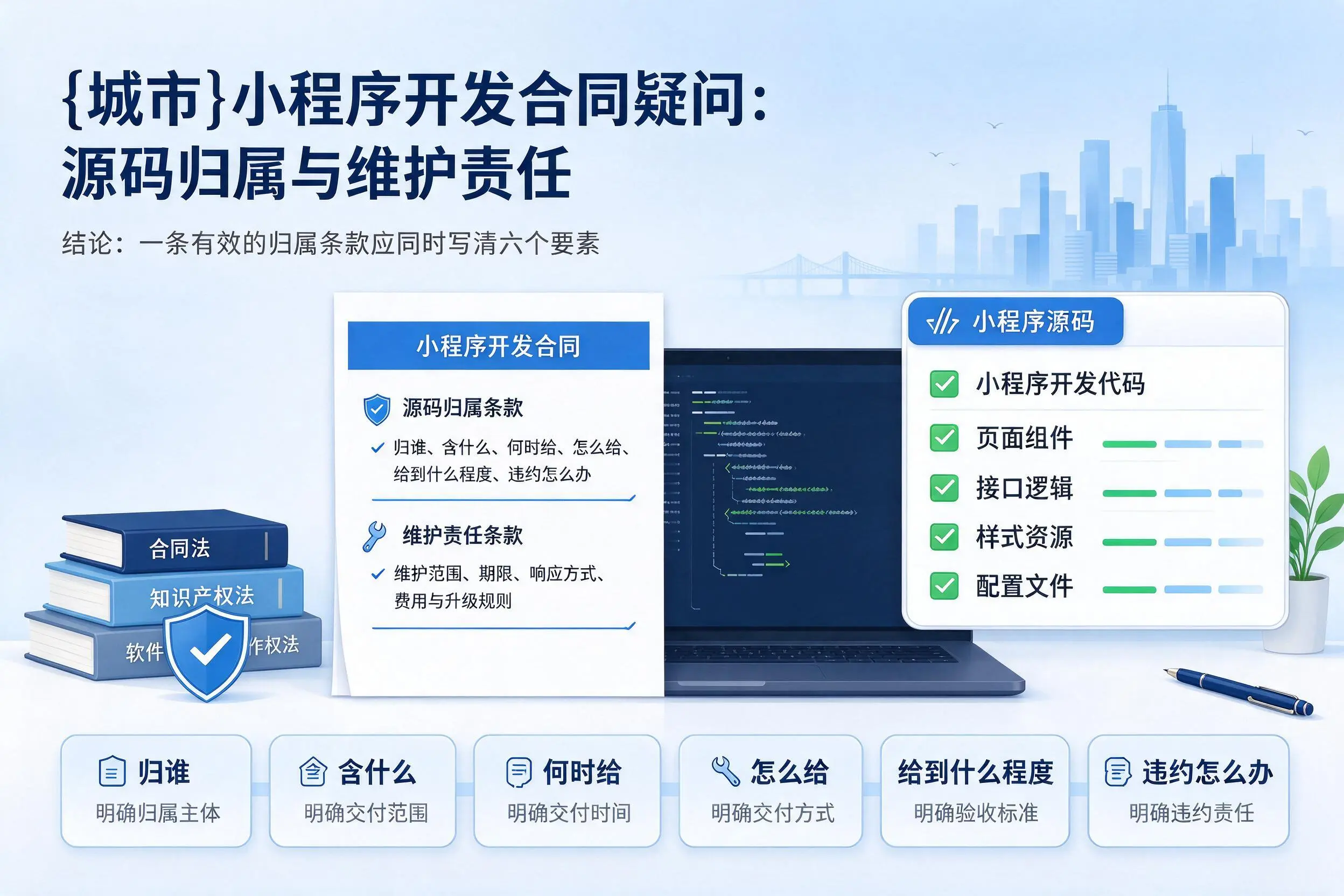 广西小程序开发合同疑问：源码归属与维护责任