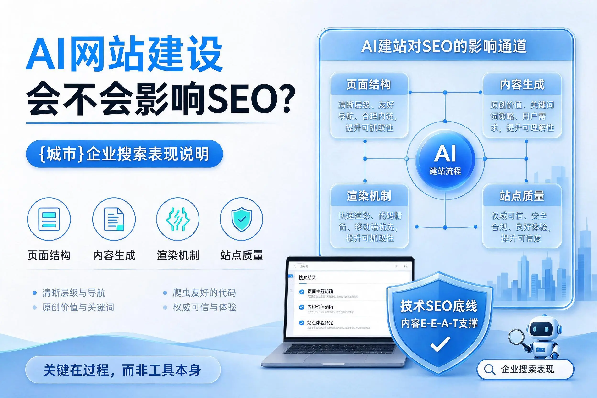 AI网站建设会不会影响SEO？广西企业搜索表现说明