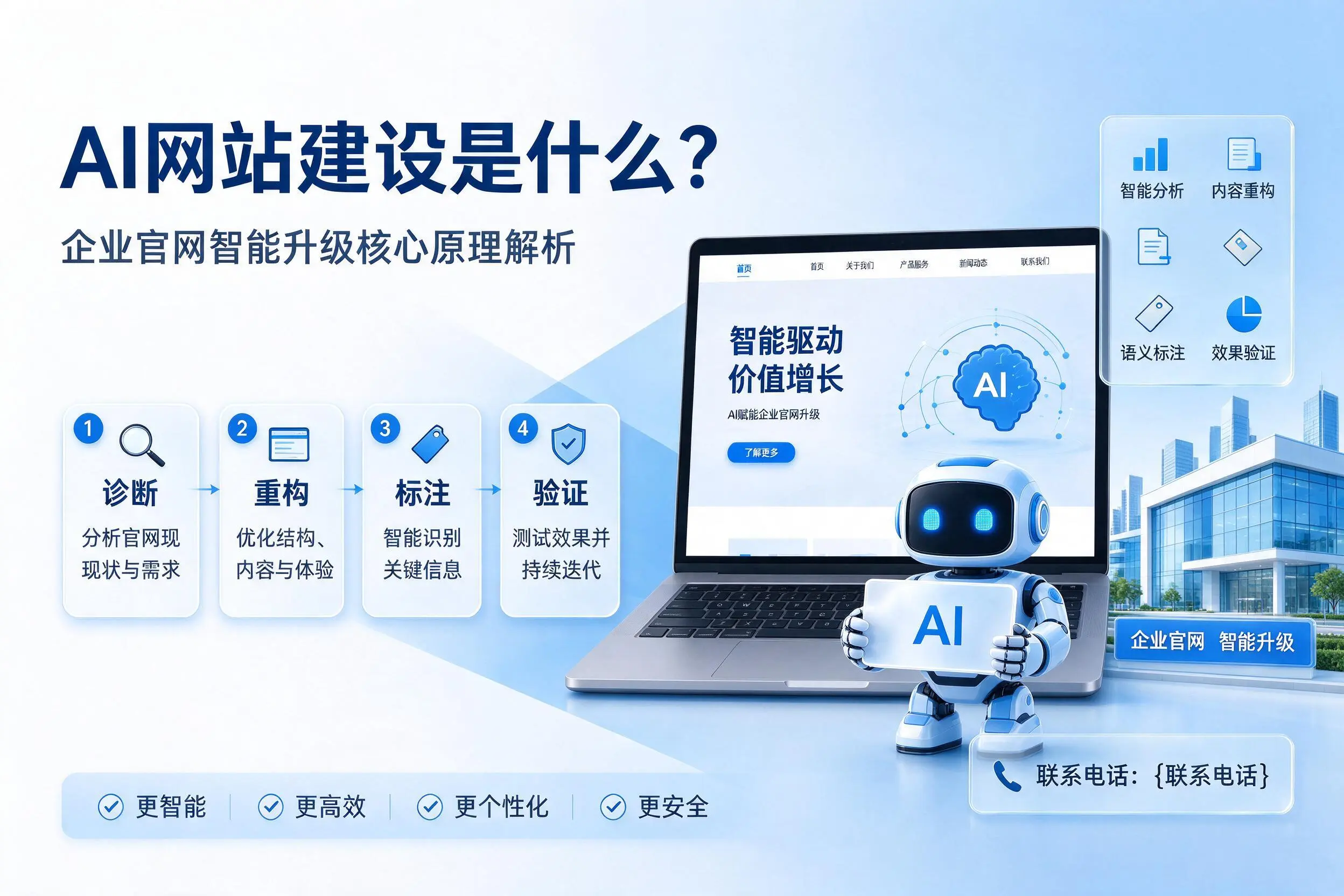 AI网站建设是什么?广西企业官网智能升级核心原理解析