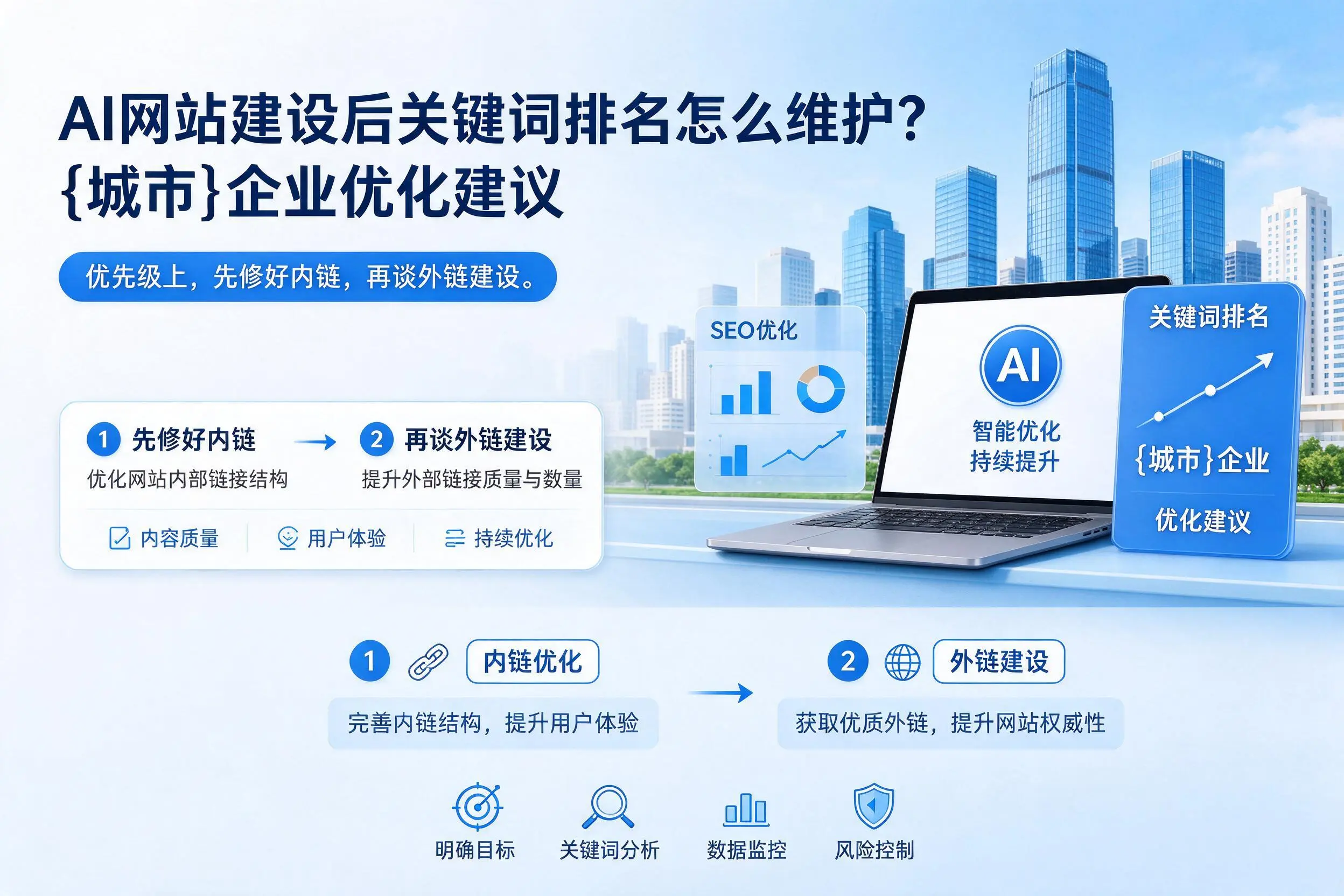 AI网站建设后关键词排名怎么维护？广西企业优化建议