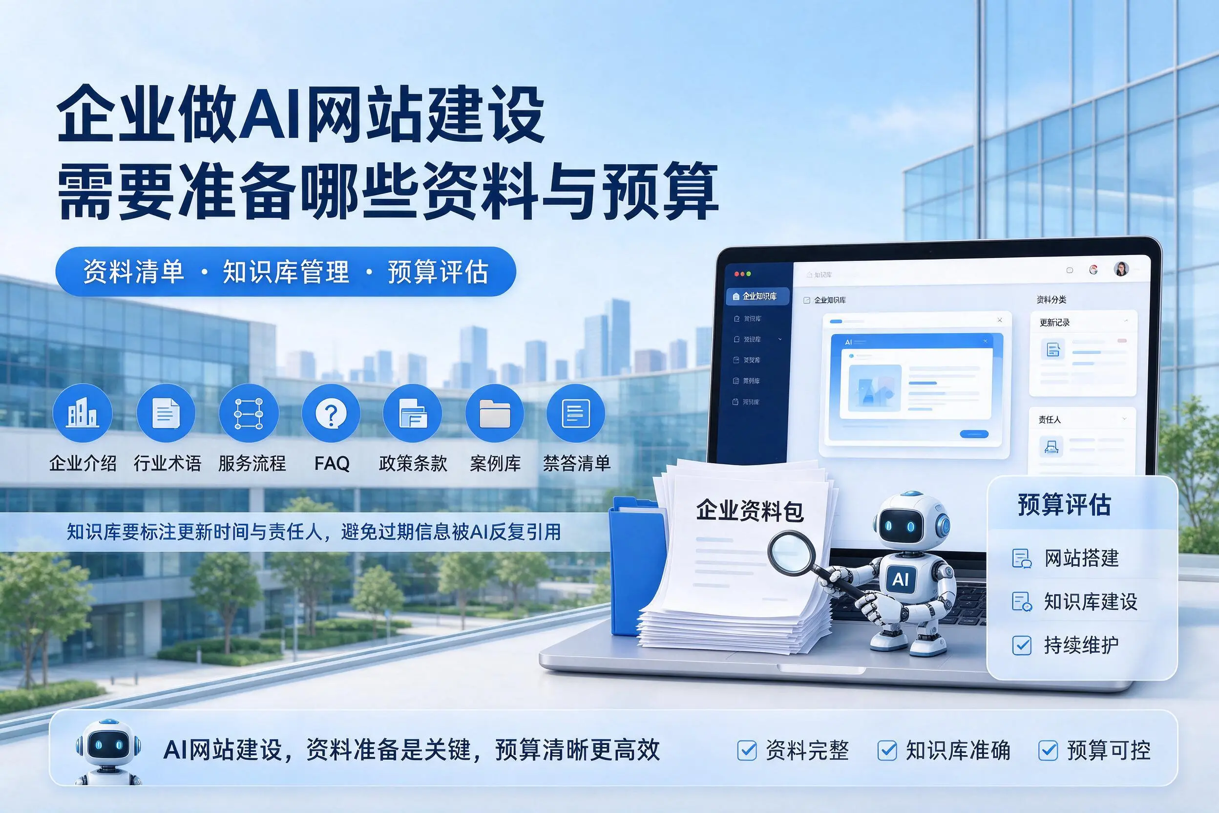 广西企业做AI网站建设需要准备哪些资料与预算