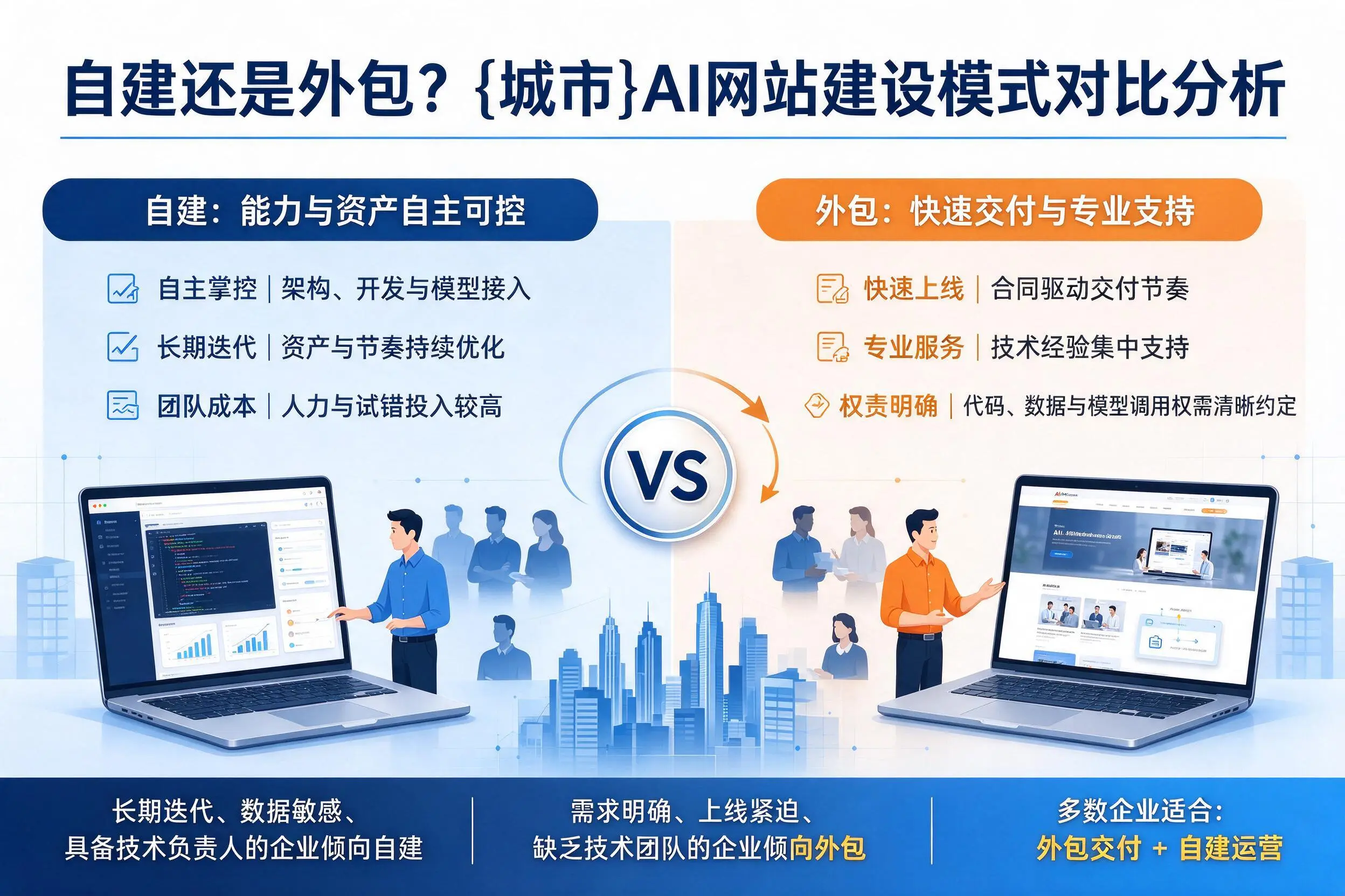 自建还是外包？广西AI网站建设模式对比分析