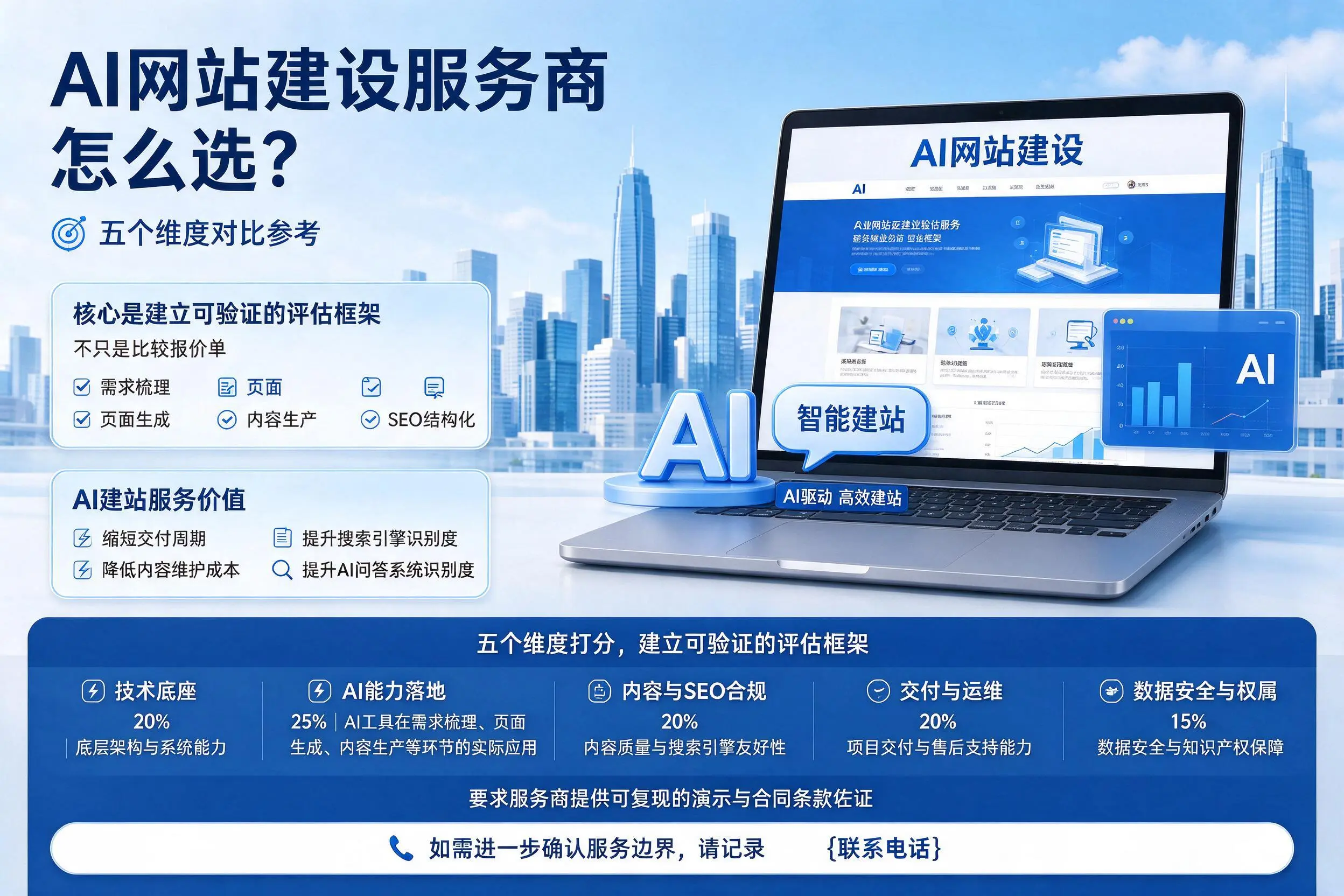 广西AI网站建设服务商怎么选？五个维度对比参考